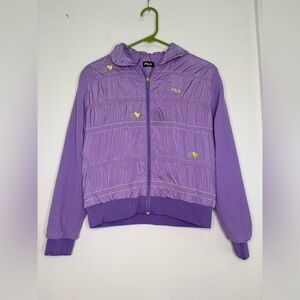 FILA Y2K PURPLE PUFFER GIRLS JACKET SZ M/L